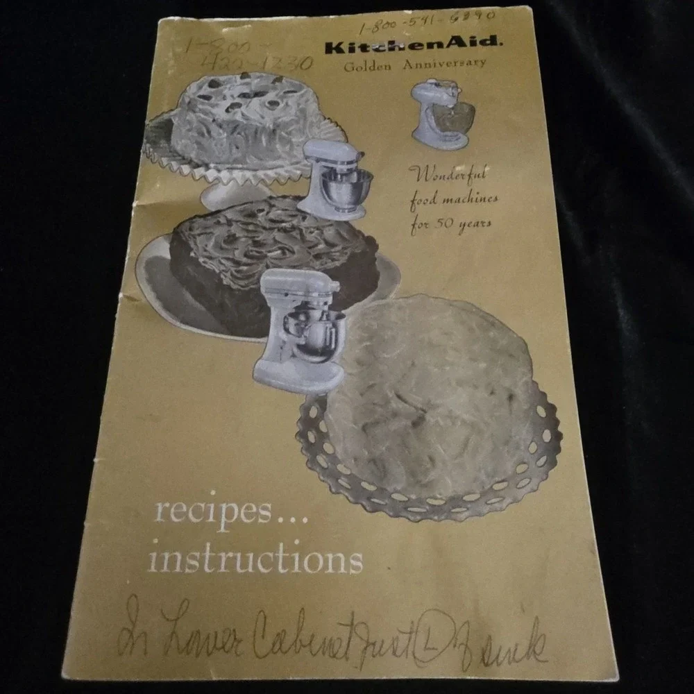 1965 KitchenAid Golden Anniversary Recipes & Instructions Booklet